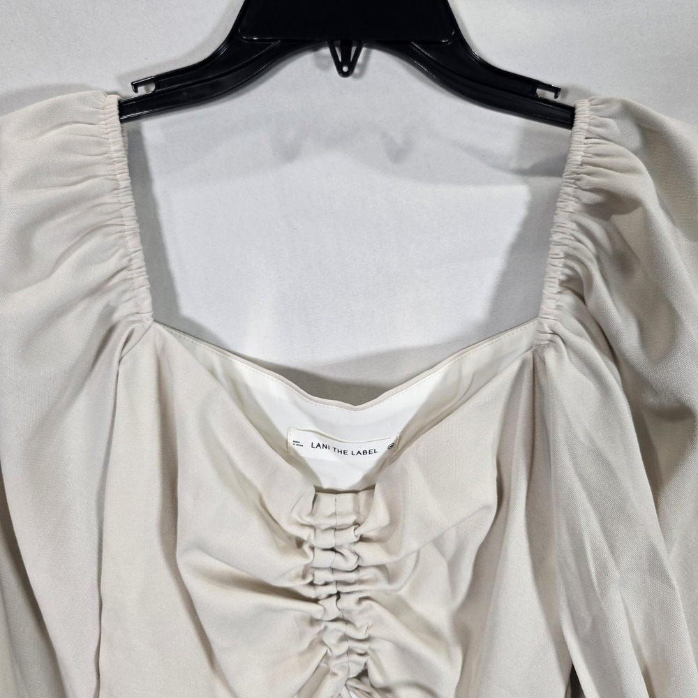 Lani The Label Michelle Bodysuit Puff Sleeve Sweatheart‎ Neck Cut out Size Xs... - Picture 4 of 10